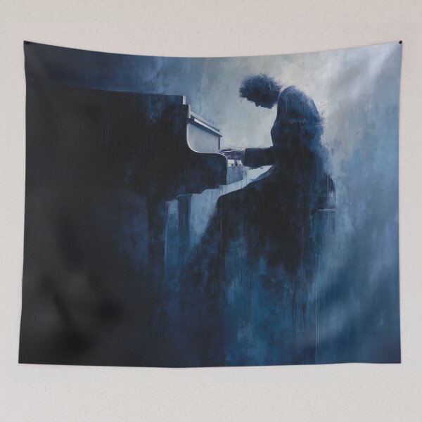 Item preview, Abstract Pianist in Midnight Blue designed and sold by Rtymer.