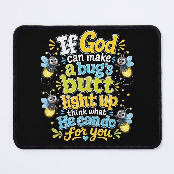 Item preview, If God Can Make a Bug's Butt Light Up Think What He Can Do For You Firefly Christian designed and sold by sjohnson70.