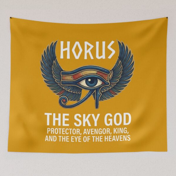 Item preview, Horus The Sky God | Eye of Horus Ancient Egyptian Protector designed and sold by Queen Cleopatra.