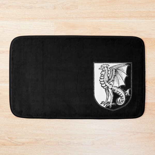 Item preview, Medieval Cockatrice Sigil (b & w) designed and sold by Dungeon-Shop.