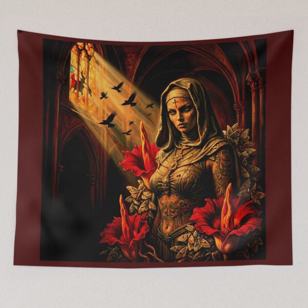 Item preview, Dark Gothic Art &amp; Fine Art Prints (1:1 Square Posters) designed and sold by Cyber-ART-Studio.