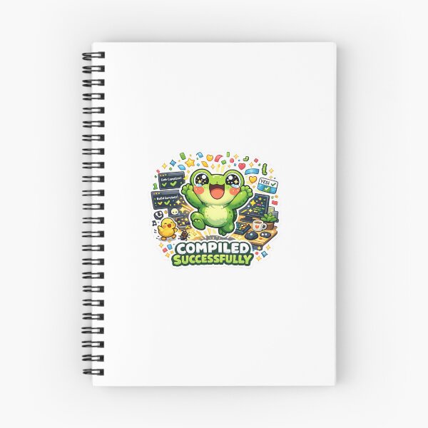 Item preview, Frog Celebrates Successful Code Compilation designed and sold by Cozy404Lab.