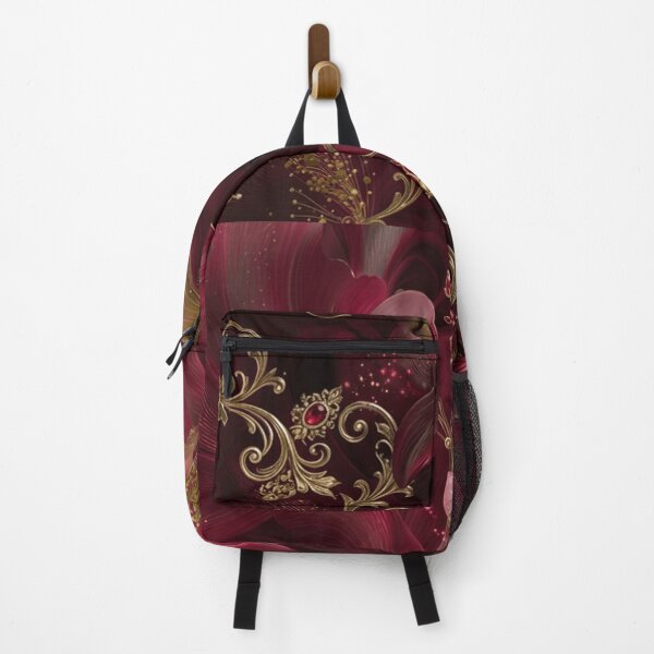Item preview, Luxury Floral  Art - Crimson Velvet Floral Majesty designed and sold by MiraLumeStudio.