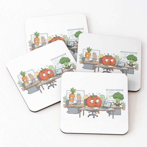 Item preview, Stressed Tomato – Office Vegetables designed and sold by Elena'sMoodBuddies.