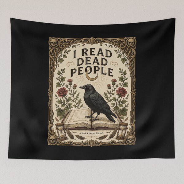 Item preview, Dark Academia Shirt | I Read Dead People | Bookworm Aesthetic Tee designed and sold by EXATEES  ⭐⭐⭐⭐⭐.