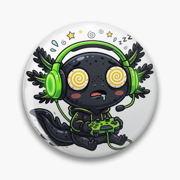 Item preview, Funny Melanoid Axolotl Gamer Mem designed and sold by DuckOddity.