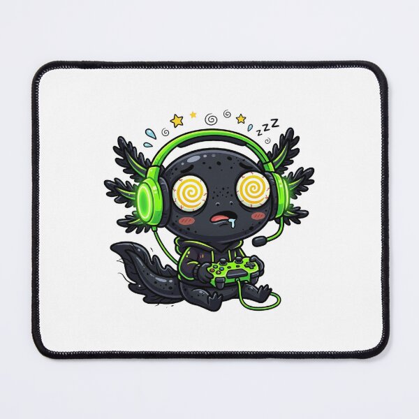 Item preview, Funny Melanoid Axolotl Gamer Mem designed and sold by DuckOddity.