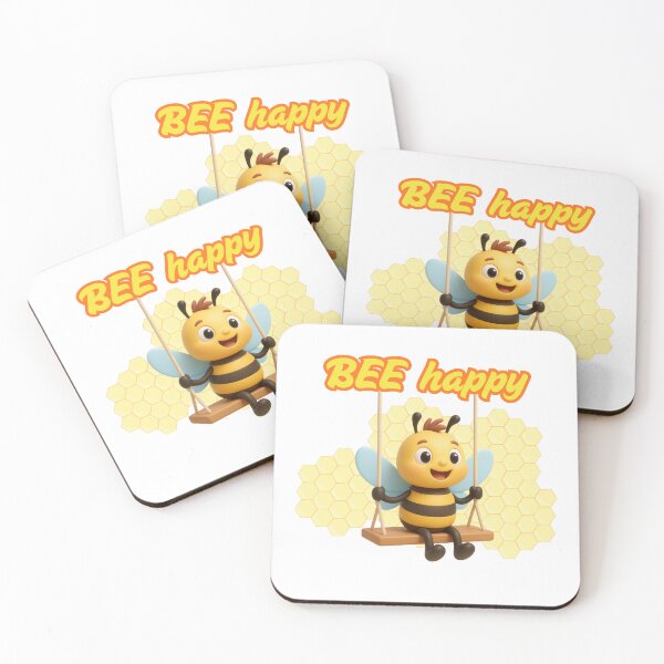 Item preview, Honey Bee - Cute Kawaii Bee - Bee Happy designed and sold by madebyjulia7.