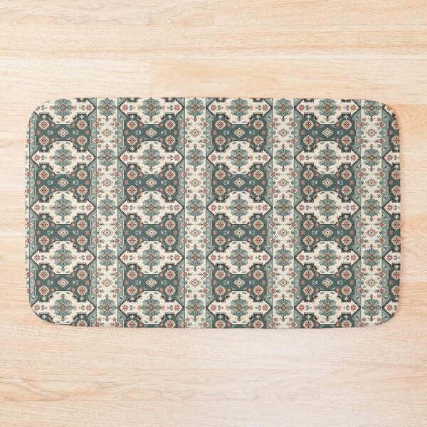 Item preview, Vintage Turkish Rug Seamless Pattern - Elegant Sage Green Damask Boho Art designed and sold by EH World | Store.