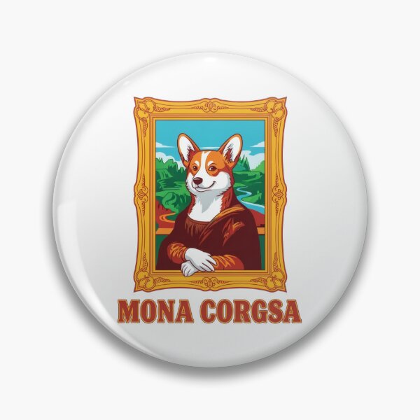 Item preview, Mona Corgsa Funny Mona Lisa Corgi Parody Art designed and sold by HobClub.