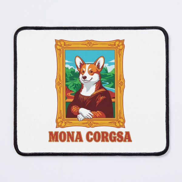 Item preview, Mona Corgsa Funny Mona Lisa Corgi Parody Art designed and sold by HobClub.