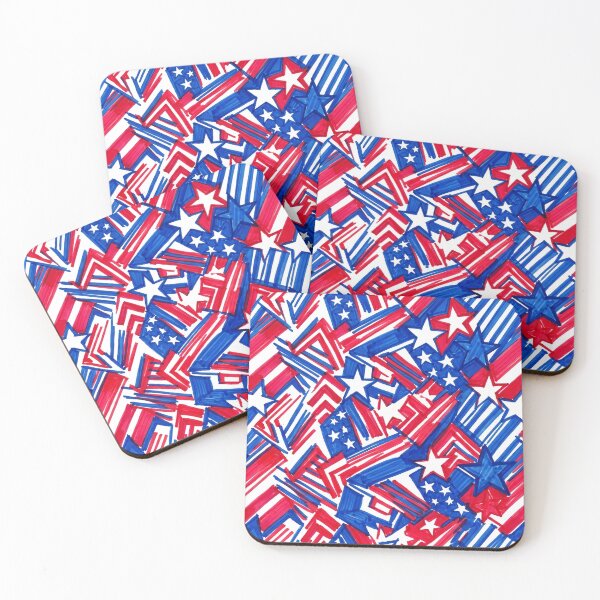 Item preview, Stars and Stripes Marker Doodle designed and sold by LibertyForge-Co.