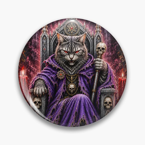 Item preview, Dark Cat King on Throne designed and sold by VeltharaArt.