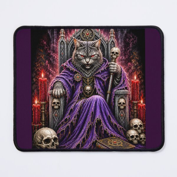 Item preview, Dark Cat King on Throne designed and sold by VeltharaArt.