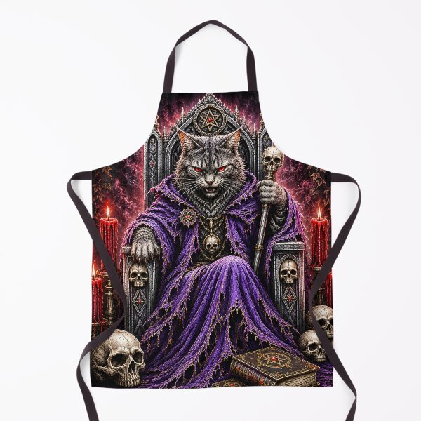 Item preview, Dark Cat King on Throne designed and sold by VeltharaArt.