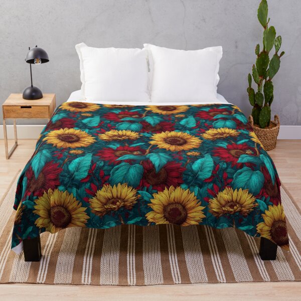 Item preview, Blooming Sunflower Floral - Flower Bouquet Pattern - Christmas Gift Ideas designed and sold by RoyalStarsPatts.