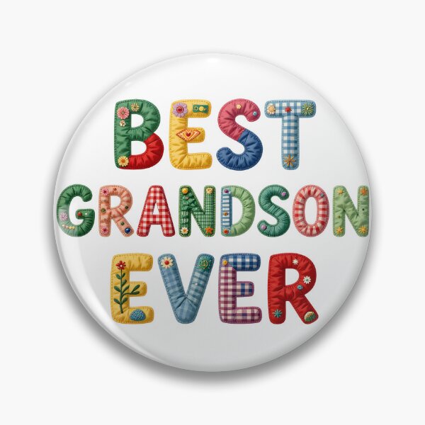 Item preview, BEST GRANDSON EVER - IN FAUX LETTERING designed and sold by AlexOBrienArt.