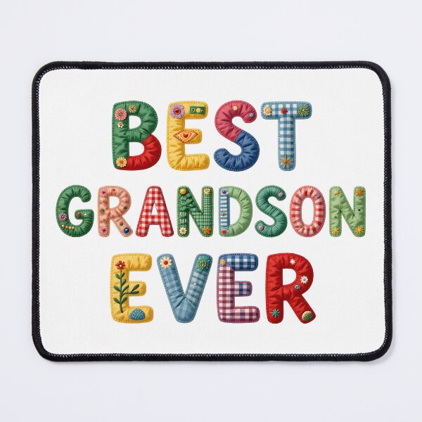 Item preview, BEST GRANDSON EVER - IN FAUX LETTERING designed and sold by AlexOBrienArt.