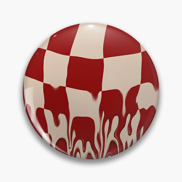 Item preview, Melting Red Checkerboard Abstract Art designed and sold by asudesign.