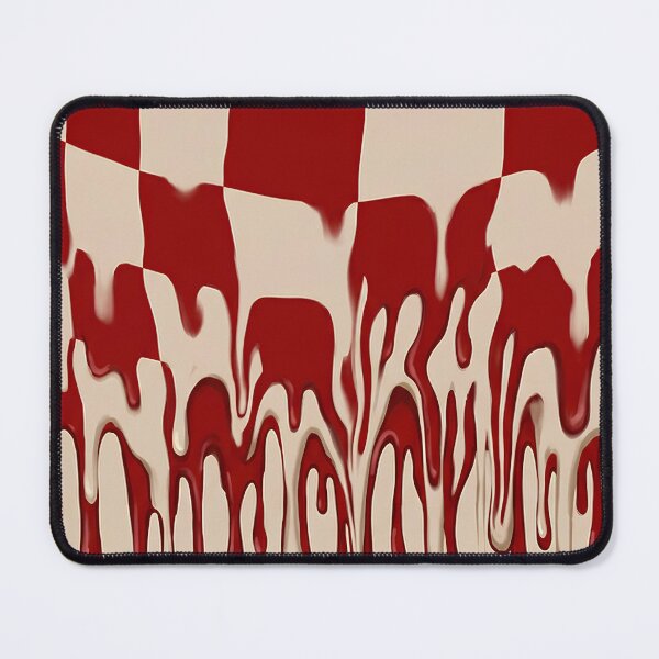 Item preview, Melting Red Checkerboard Abstract Art designed and sold by asudesign.