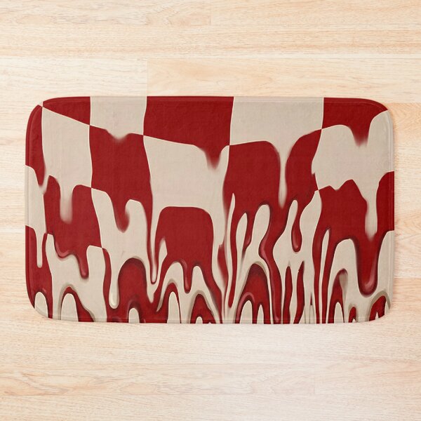 Item preview, Melting Red Checkerboard Abstract Art designed and sold by asudesign.