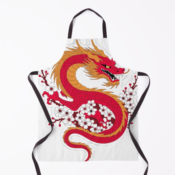 Item preview, Japanese Dragon Sakura Sticker designed and sold by inkfusionhub99.