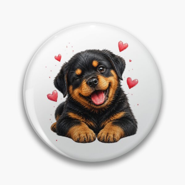 Artikelvorschau, CSK 27 – Cute Winking Rottweiler Puppy ❤️? entworfen und verkauft von CSK27.