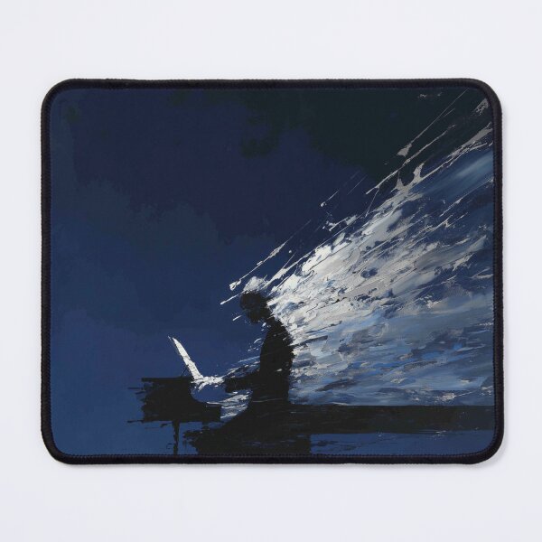 Item preview, Abstract Pianist in Midnight Blue designed and sold by Rtymer.