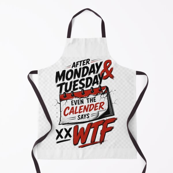 Item preview, Funny Midweek Calendar WTF Quote - Grunge calendar chaos and bold typography designed and sold by HiteshArt111.