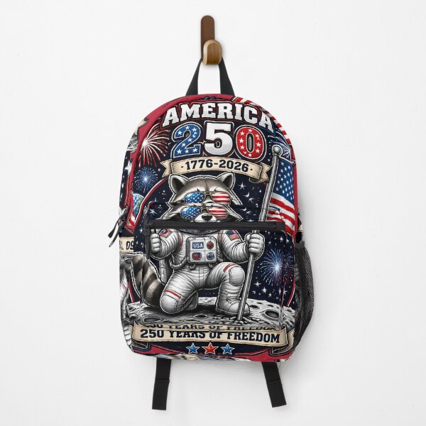 Item preview, Astronaut Raccoon America 250 Patriotic Design | 1776 2026 Independence Day | Funny July 4th Moon Landing Trash Panda designed and sold by VectorJoy.