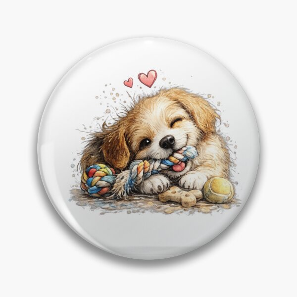 Item preview, CSK 27 – Playful Puppy with Toy Rope designed and sold by CSK27.