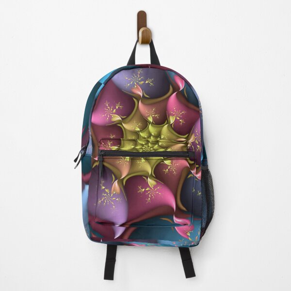 Item preview, Arte abstracto fractal floral en espiral con flores en tonos pastel designed and sold by pinkal.