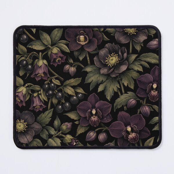 Item preview, Dark Botanical Elegance Moody Floral Pattern designed and sold by Owcomm.