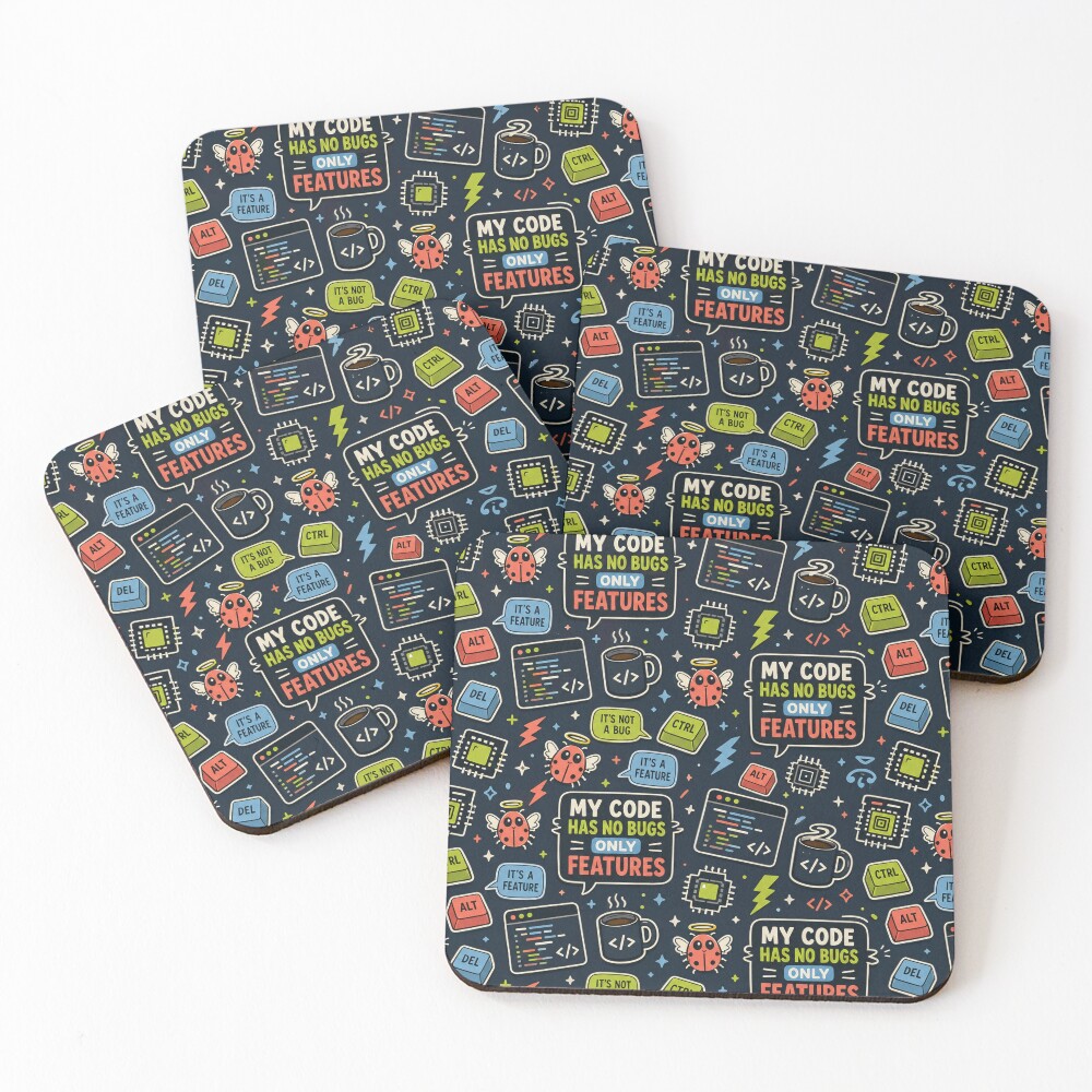 Item preview, Coasters (Set of 4) designed and sold by DebugLab.