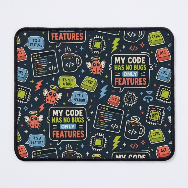 Item preview, My Code Has No Bugs Only Features designed and sold by DebugLab.