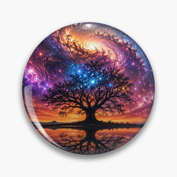 Item preview, Cosmic tree by a mirrored lake designed and sold by OandSDesigns23.