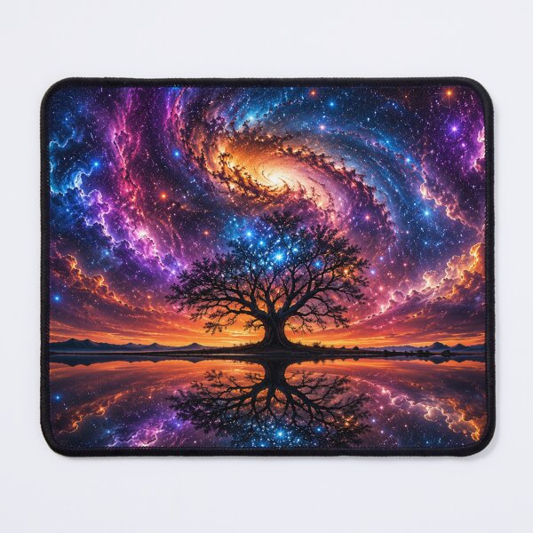 Item preview, Cosmic tree by a mirrored lake designed and sold by OandSDesigns23.