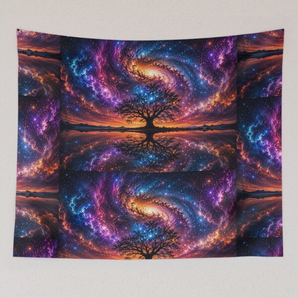 Item preview, Cosmic tree by a mirrored lake designed and sold by OandSDesigns23.