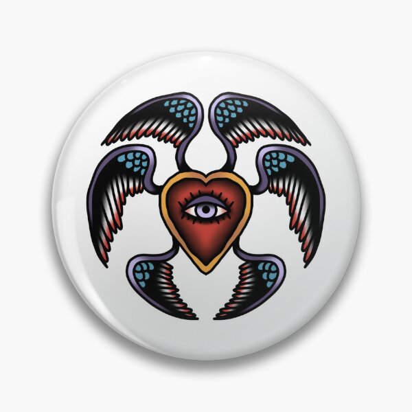 Item preview, Sacred Heart Biblical Angel Gothic Tattoo Style designed and sold by Krisu444.