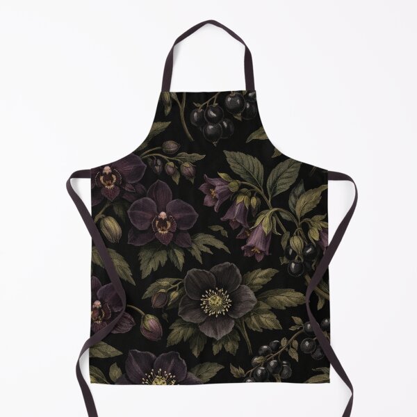 Item preview, Dark Botanical Elegance Moody Orchids and Nightshade Berries designed and sold by Owcomm.