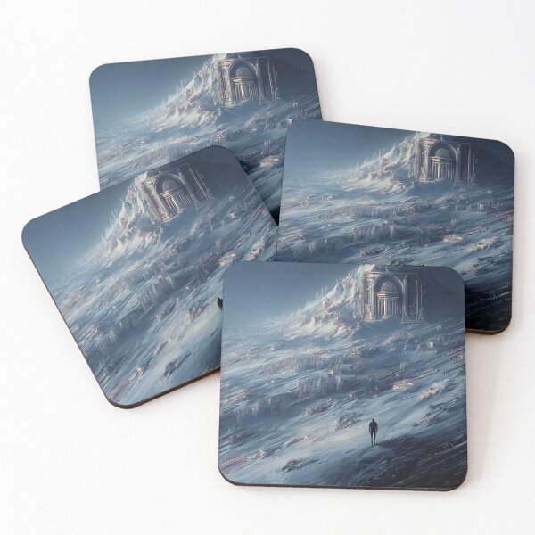 Item preview, ice mountain landscape travel adventure illustration digital artwork dejco.art domin designed and sold by dejco.art.