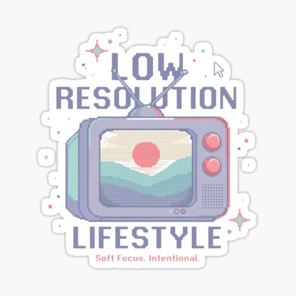 Item preview, Low Resolution Lifestyle Shirt - Retro Pixel Art Digital Fatigue Tee designed and sold by EXATEES  ⭐⭐⭐⭐⭐.
