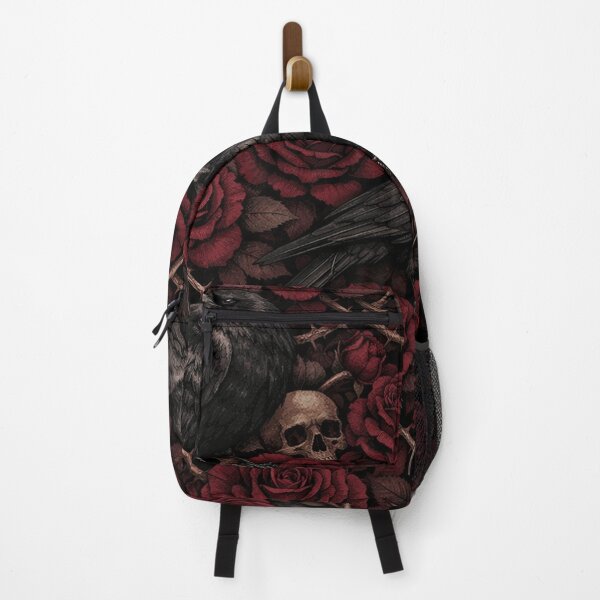 Item preview, Gothic Raven and Dark Red Rose Pattern designed and sold by Owcomm.