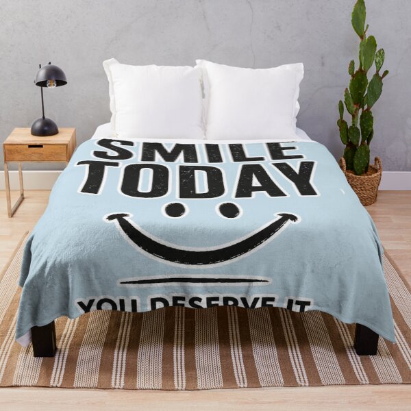 Item preview, Smile Today You Deserve It Vintage Motivational Quote Smiley Aesthetic Design designed and sold by MartBook.