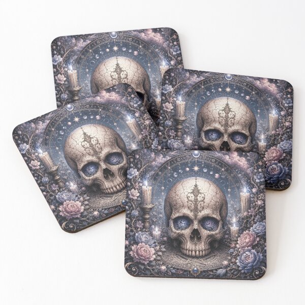 Item preview, Mystical Gothic Skull Ritual designed and sold by VeltharaArt.