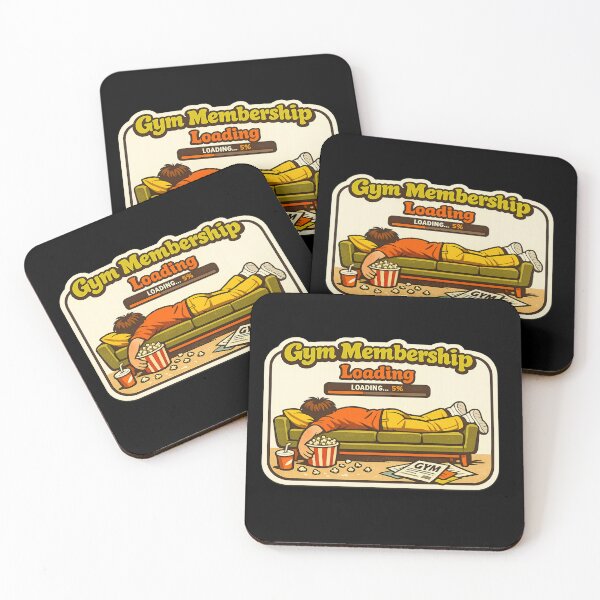 Item preview, Gym Membership Loading — Funny Lazy Fitness Art designed and sold by ArtoryWorks.
