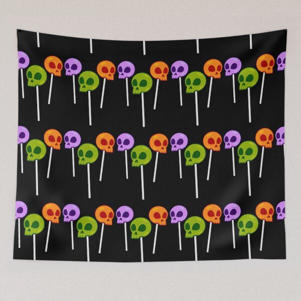 Item preview, Halloween Skelly skull lollipops line array designed and sold by AngelPainter.