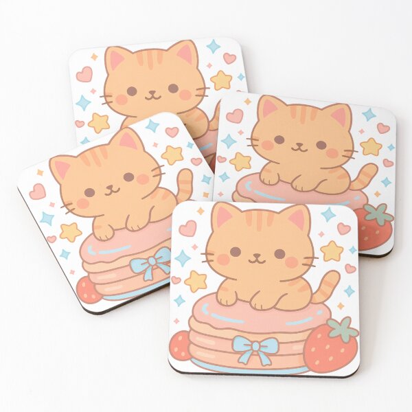 Item preview, Pastel Kitty Dessert  designed and sold by zubinshi.