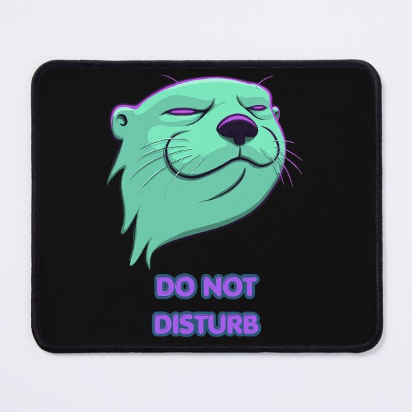 Item preview, Do Not Disturb Otterly Unbothered Neon Art designed and sold by InkmotiveStudio.