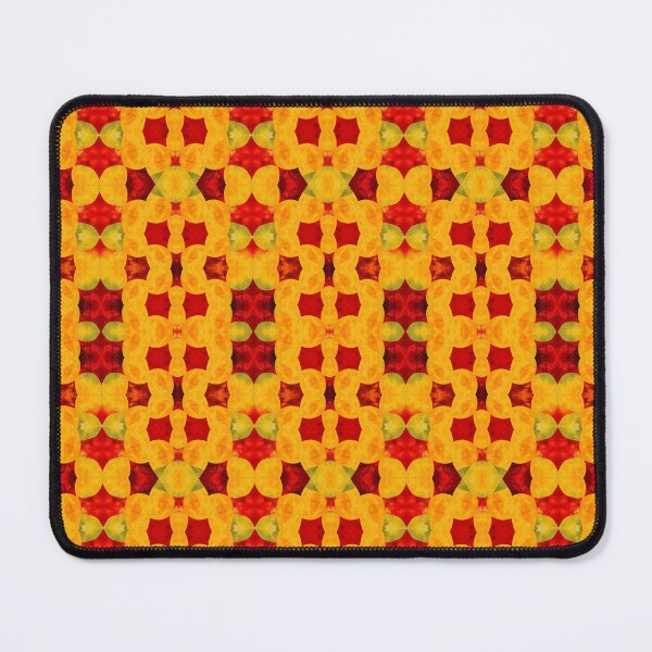 Item preview, Golden Kaleidoscope Geometric Pattern | Warm Abstract Mosaic Art Design designed and sold by Sachie's Studio.